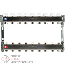 Коллектор ROMMER из нержавеющей стали без расходомеров 9 выходов