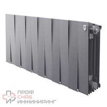 Радиатор биметаллический секционный Royal Thermo PianoForte SS 300 (серебро) - 12 секций