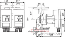 Насос Wilo YONOS MAXO-D 40/0,5-16 PN6/10