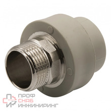 Муфта комб. нар 40х1 1/4'' под ключ EVER® plast серый