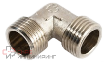 Угольник 90° 3/4"-3/4" General Fittings 2700 нар. резьба, латунь никелированная