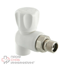Кран шаровой Valtec полипропиленовый со сгоном угловой VTP.718.0.02004