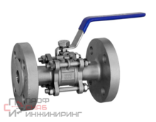 Кран шаровый Newkey фланцевый трехсоставной нержавеющий (3PC)  AISI316 DN20 (3/4")  (CF8M)  PN40
