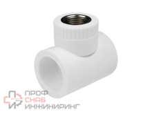 Тройник полипропиленовый комбинированный КОНТУР PP-R D32-1" в/р