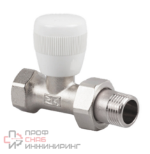 Клапан SR Rubinetterie запорный прямой, соединение для железной трубы - 1/2” с уплотнительным кольцом