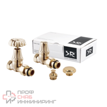 Комплект SR Rubinetterie серия Floral Old Style 1/2 прямой светлое золото