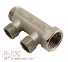 Коллектор General Fittings 3/4"в.р-н.р. - 2 - 1/2" н.р.