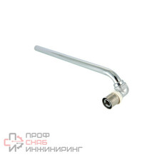 Пресс-фитинг – угольник Valtec VTM.281.RN.002015 с хромированной трубкой