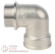 Угольник с упором НВ никелированный 1 1/4", Stout