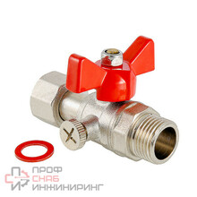 Кран шаровой Valtec для подключения манометра с наружной резьбой VT.806.N.0404