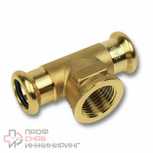 Тройник Sanha 8000 28-3/4"-28 пресс-резьба внутренняя бронза
