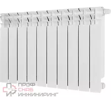 Радиатор отопления Stout TITAN VENTIL 500 10 секций радиатор биметаллический нижнее правое подключение (графит RAL 7024)