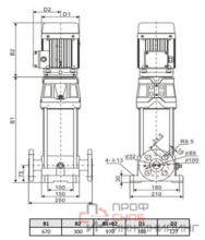 Многоступенчатый насос Wellmix CV 5-16-0-HQCV (3х380В, 2.2кВт, IE3)