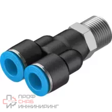 Y-тройник с цанговым зажимом и резьбой Festo QSY-3/8-10