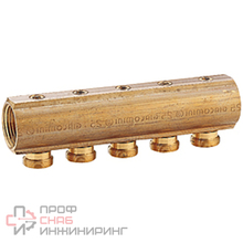 Коллектор Giacomini с отсечными клапанами 1" x 16 /7