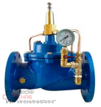 Регулятор до себя с пилотным управлением DN.ru PVB3-1313N-F Ду150 Ру16, мембранный, корпус - чугун GGG40, диск - чугун GGG40, уплотнение - NBR, присоединение - фланцевое