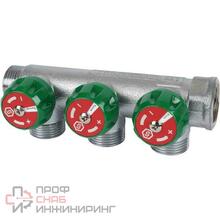 Коллектор STOUT регулирующий 3/4, 3 отвода 3/4ЕК