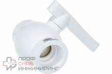 Кран шаровой РосТурПласт PP-R стандартный проход полипропилен 50 белый