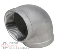 Отвод (уголок) DN.ru ВР-ВР-304 2 1/2" Ду65 Ру16 угол 90°, корпус - нержавеющая сталь 304, присоединение - внутренняя/внутренняя резьба