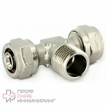 Тройник AQUALINK обжим. Н.Р 20х1/2х20