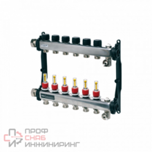 Коллектор стальной, TECEfloor, для теплого пола 1'' и 3/4'' (еврок.)  4 контура