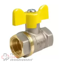 Кран шаровой лат Valfex газ 11Б27фтМ нк Ду25 Ру40 м/м полн баб