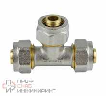 Тройник МП Aquasfera обжимной латунь Дн32х20х32 перех 7012-08