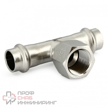 Тройник Uni-fitt пресс-Н 28 х 3/4" х 28, нержавеющая сталь