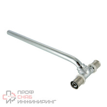 Пресс-фитинг – тройник Valtec VTM.282.N.161516 с хромированной трубкой