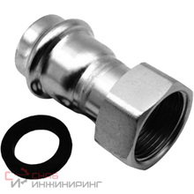 Пресс-фитинг Kromwell из нержавеющей стали с накидной гайкой 28х1"