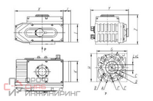 Электропривод АМБ-008, DN40-300, Ридан, 10Вт, 80Нм