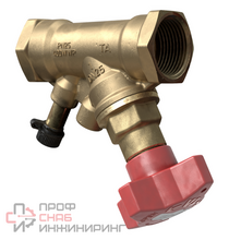 Клапан запорный с измерительными ниппелями STS внутренняя резьба DN 25 Kvs = 9.8 м3/ч