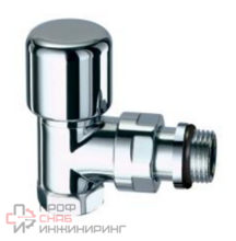 Вентиль термостатический TopFAR угловой, 1/2"ВР, серебро, EPDM
