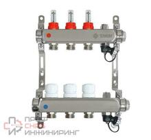 Коллекторная группа 1x3/4x3 вых. с расходомерами и регулир.клапанами (нерж.сталь) TAEN