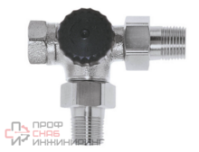 Клапан термостатический Imi heimeier трехходовой для двухтрубной системы резьба Rp 1' x R 1/2' x R 1/2'