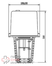Электропривод редукторный Ридан с аналоговым управлением AME-1800R 24В
