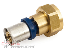 Переходник 16-3/4" General Fittings 5T00, I5, пресс-резьба, вн., латунь, евроконус, с накидной гайк