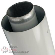 Элемент дымохода Stout DN60/100 финальный участок L=1000 мм для горизонтального прохода через стену с антиобмерзающим оголовком,