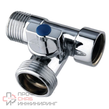 Кран проходной для стир.машины TIM 1/2" - 3/4" - 1/2"