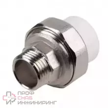Муфта РосТурПласт PP-R бел комб разъем Дн75х2 1/2" ВР 22675