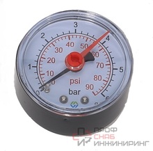 Манометр аксиальный MVI AM.5004 до 6 бар D50 мм G1/4