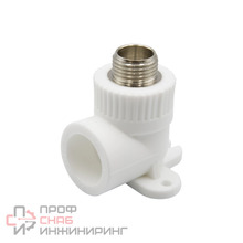 Уголок комбинированный нар 25х1/2'' с креплением EVER® plast белый