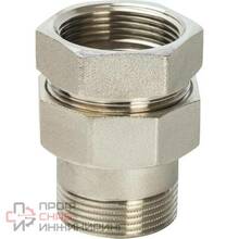 Разъемное соединение американка STOUT ВН никелированное уплотнение под гайкой 1 1/2