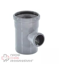 Тройник PP-H серый б/н Дн110х50х87гр переходной в/к РосТурПласт 11435