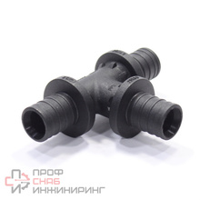 Тройник 20-20-20, WAAG Axial, надв.гильза-надв.гильза, полифениленсульфон