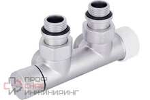 Узел нижнего подключения SR Rubinetterie угловой правый 1/2"х3/4"Е никель матовый