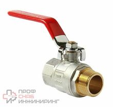 Кран шаровой полнопроходной 2, ручка-рычаг, Н-В, ProAqua