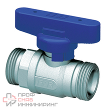 Шаровой кран FAR хром. 3/4"НР бабочка синий
