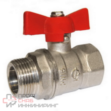 Кран шаровой ГАЛЛОП DN-20 СТАНДАРТ 231 бабочка ВхН никель PN40