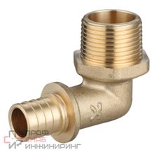 Угольник аксиальный IVANCI с переходом на наруж. резьбу 20х3/4 IVC.109253.N.06